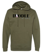 Load image into Gallery viewer, Green tri-blend hooded sweatshirt